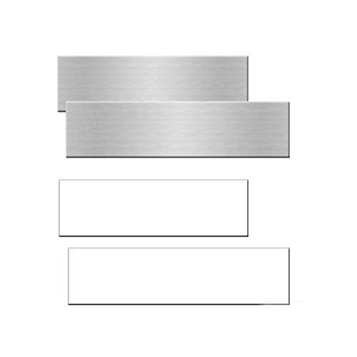Nap Tags - Aluminum Office Nameplates - Blank Sublimation Plates - Pack/10 (8'X2')