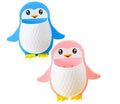 LOGRO Pack of 2 piece Penguin Design Toothbrush Holder | Unique Wall Mounted Self Adhesive Storage | Wall Mount Toothbrush Holde