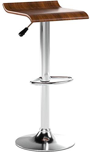 Modway Bentwood Retro Modern Swivel Two Counter Bar Stools In Oak