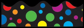 Border Rainbow Dots 39 Scalloped