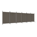 'vidaXL 6-Panel Room Divider, Versatile Use as Bedroom Separator, Window Shade or Wall Background, Foldable Design, Anthracite C