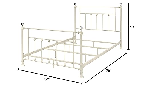 Acme Comet Metal Frame Full Bed in White