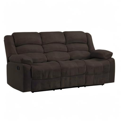 HomeRoots 40" Contemporary Brown Fabric Sofa