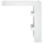 Wall Bar Table High Gloss White 40.2"X17.7"X40.7" Engineered Wood