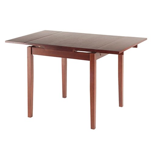Ergode Wood Pulman Extension Table | Practical & Space-Saving | Walnut Finish | Extends to 48' | Accommodates 4 Guests | Easy Assembly