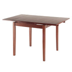 Ergode Wood Pulman Extension Table | Practical & Space-Saving | Walnut Finish | Extends to 48' | Accommodates 4 Guests | Easy Assembly
