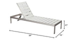 Pangea Home Joseph Lounger, White