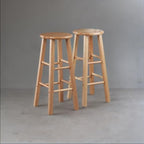 Ergode Wood Element Bar Stool Set - Elegant, Sturdy, 220lb Capacity