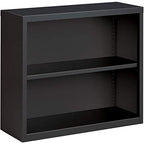Lorell Fortress Series Charcoal Bookcase, 34.5" X 13.6" X 30"