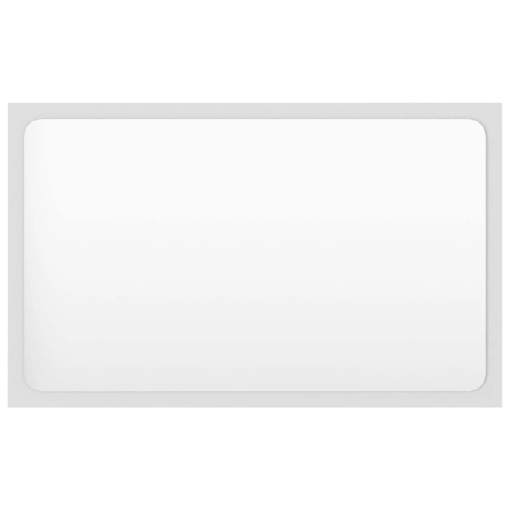 Bathroom Mirror White 23.6&quot;x0.6&quot;x14.6&quot; Chipboard