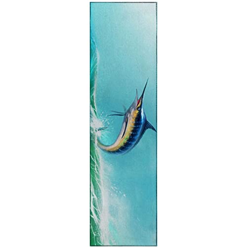Harbor Ha2 Blue Coastal Rug Runner 2' 3" X 7 ' 6"
