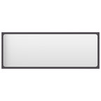 vidaXL Modern Bathroom Mirror, Wall Mounted, Gray, Engineered Wood, Acrylic, 39.4"x0.6"x14.6"