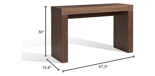 Neos Modern Furniture Console Table, Walnut