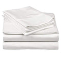 4 Piece Premium Sheet Set Cotton Full, 100% Egyptian Cotton, 400 Thread Count, 15 Inch Deep Pocket Of Cotton Sheets, White Solid