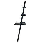 Ergode Bellamy Leaning Desk with 2 Shelves, Black