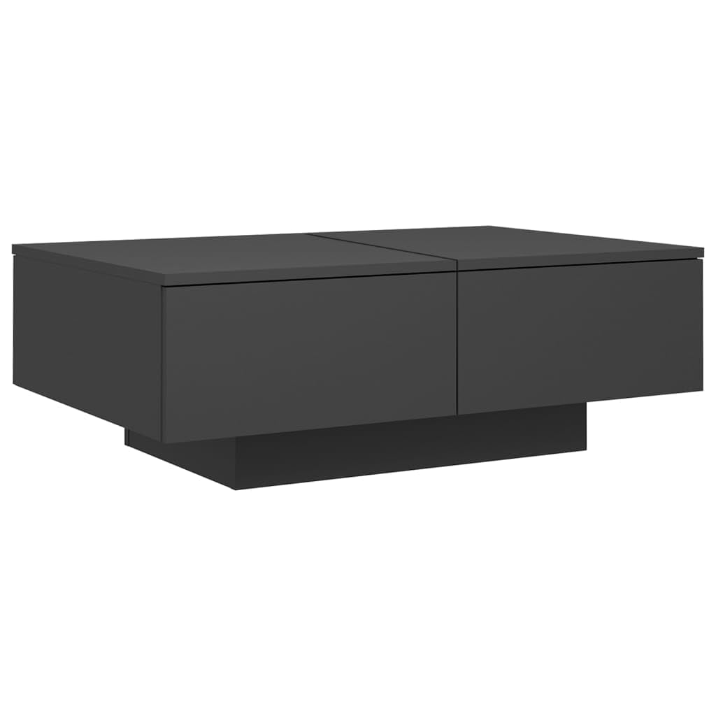 Vidaxl Coffee Table Gray 35.4"X23.6"X12.2" Engineered Wood