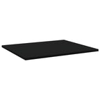 Bookshelf Boards 8 pcs Black 23.6"x19.7"x0.6" Chipboard