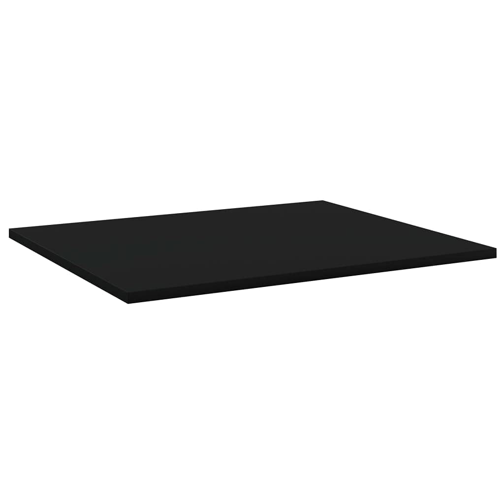 Bookshelf Boards 8 pcs Black 23.6"x19.7"x0.6" Chipboard