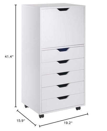 Ergode Wood Halifax 5-Drawer High Cabinet - Versatile Storage Solution