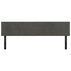 vidaXL Headboards 2 pcs Dark Gray 35.4"x2"x30.7"/34.6" Velvet