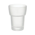 Decent Glass New Frosted Glass Toothbrush Holder Replacement Glass for Washroom, Simply Place Where Want, No Need to Screw/Fitti