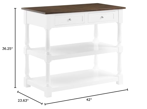 Crosley Furniture Caitlyn Wood Top Kitchen Island - Thumbnail 3