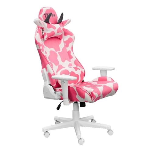 Techni Sport 19.75&Quot; Modern Fabric Gaming Chair In Pink/White