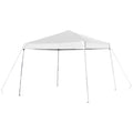 Flash Furniture Harris 8'X8' White Outdoor Pop Up Event Slanted Leg Canopy Tent With Carry Bag