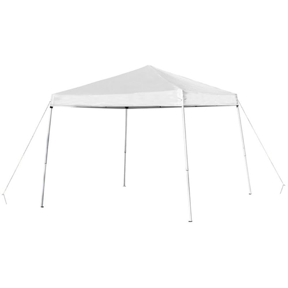 Flash Furniture Harris 8'X8' White Outdoor Pop Up Event Slanted Leg Canopy Tent With Carry Bag