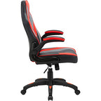 Lorell High-Back Gaming Chair, Red and Black