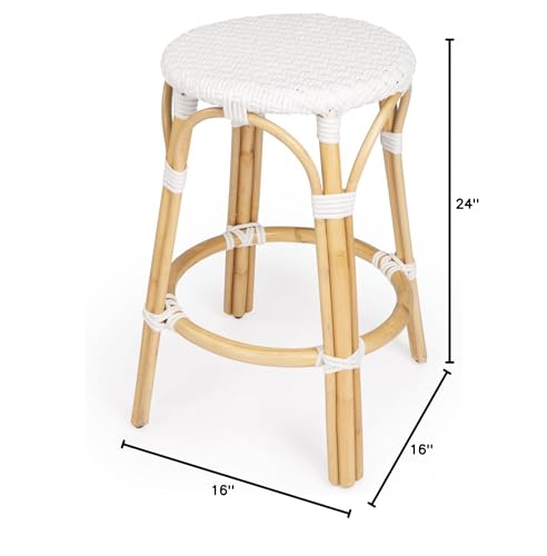 HomeRoots Rattan Counter Stool - Thumbnail 3