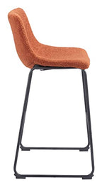 Zuo Smart Barstool Burnt Orange