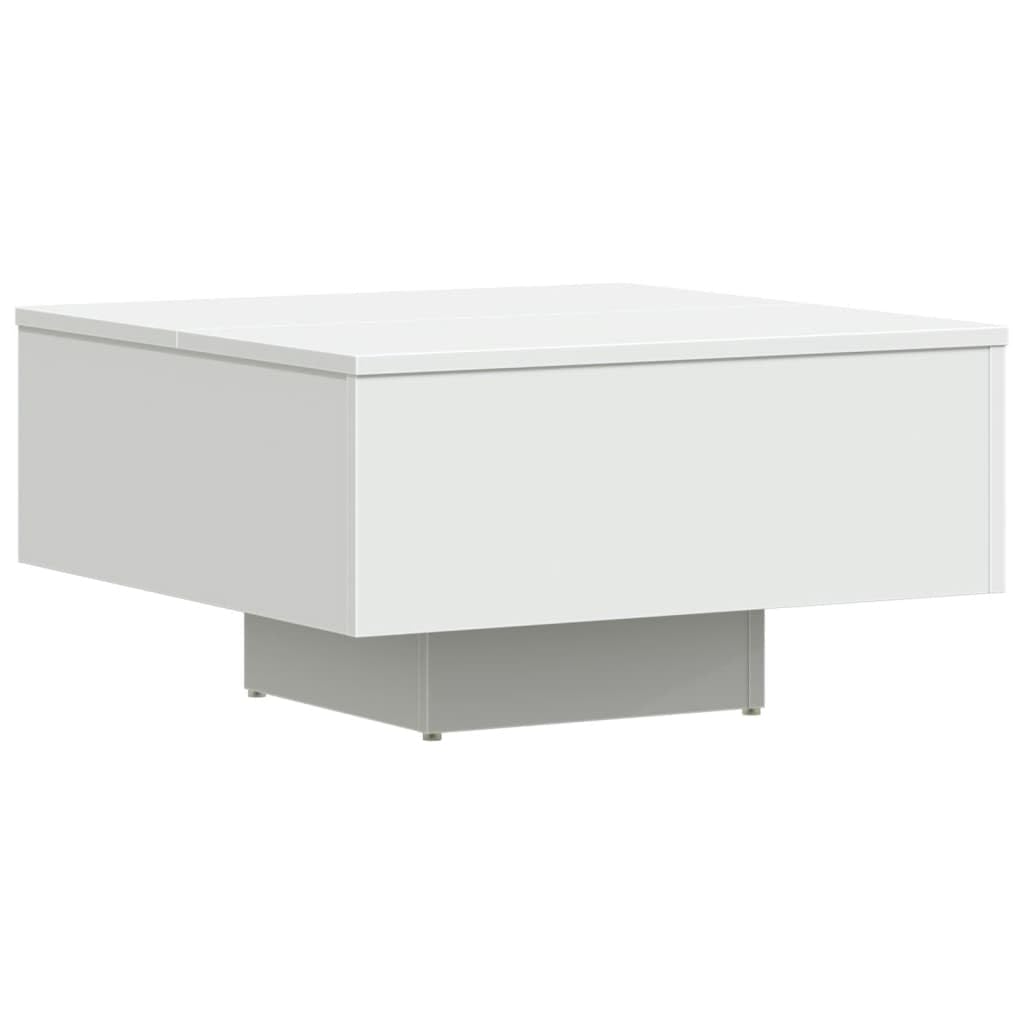 vidaXL Coffee Table in Modern Scandinavian Style - Rectangular White Engineered Wood Table for Living Room, Bedroom, Lounge or O
