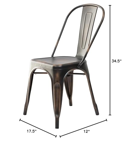 Oscar Metal Dining Chairs - Thumbnail 4