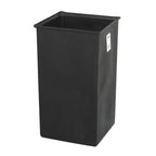 Safco Products 36 Gallon Plastic Trash Liner 9669, For Use With Safco Push Top Receptacle, 36-Gallon Capacity, Black, Easy To Re