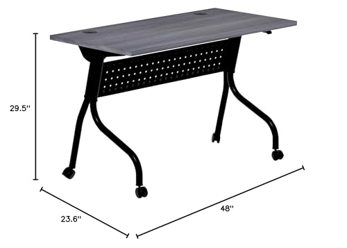 Lorell, Llr59489, Charcoal Flip Top Training Table, 1 Each