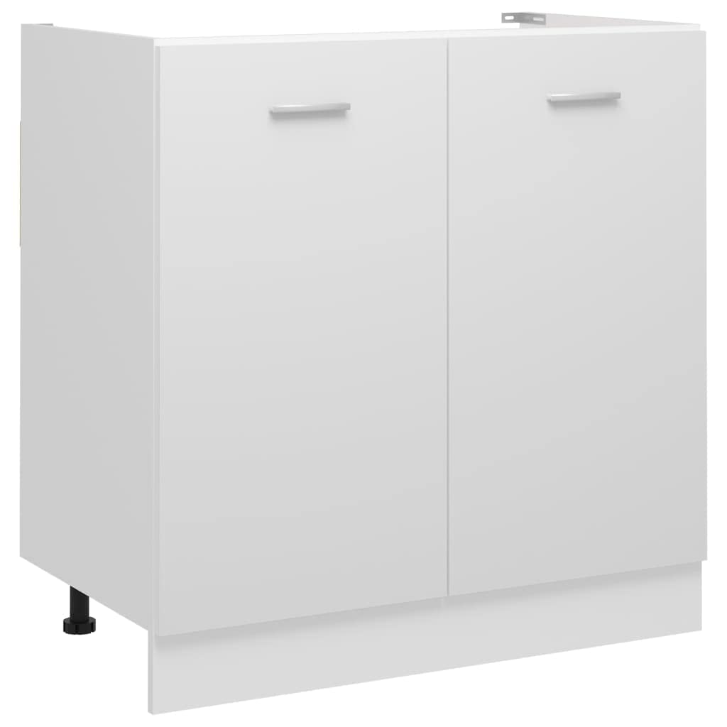 vidaXL White chipboard sink cabinet 80 x 46 x 81.5 cm