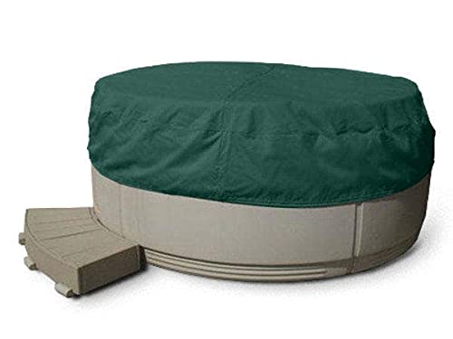 Covermates Round Hot Tub Cover - Light Weight Material, Weather Resistant, Elastic Hem, Outdoor Living Covers-Green