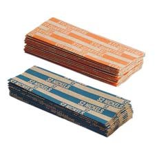 Flat Tubular Coin Wrappers, Dollar Coin, $25, Pop-Open Wrappers, 1000/Box
