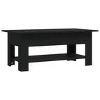vidaXL Coffee Table Black 40.2"x21.7"x16.5" Engineered Wood
