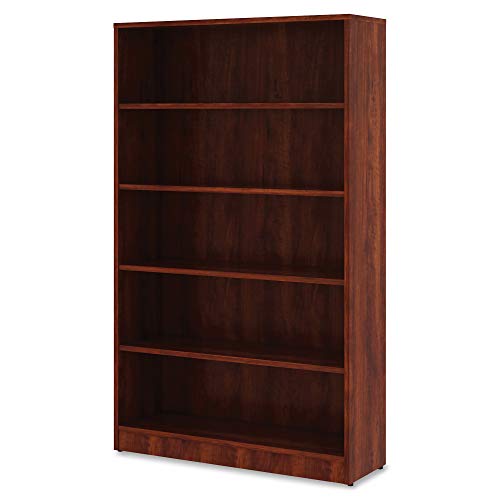 Lorell Cherry Laminate Bookshelf, 36&quot; X 12&quot; X 60&quot;