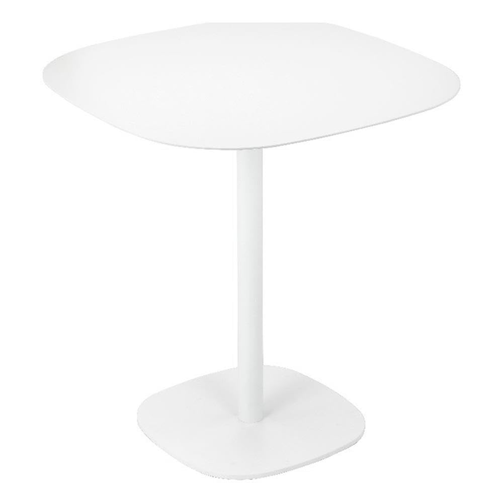 Pangea Home Panna 27.5" Modern Metal Bistro Dining Table In White