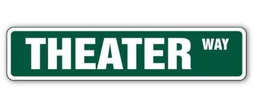 SignJoker] Theater Street Sign Movie Home Theatre theaters New Wall Plaque Decoration