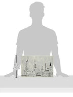 Stupell Home D  Cor Ny Typography Skyline Rectangle Wall Plaque, 10 X 0.5 X 15, Proudly Made In Usa