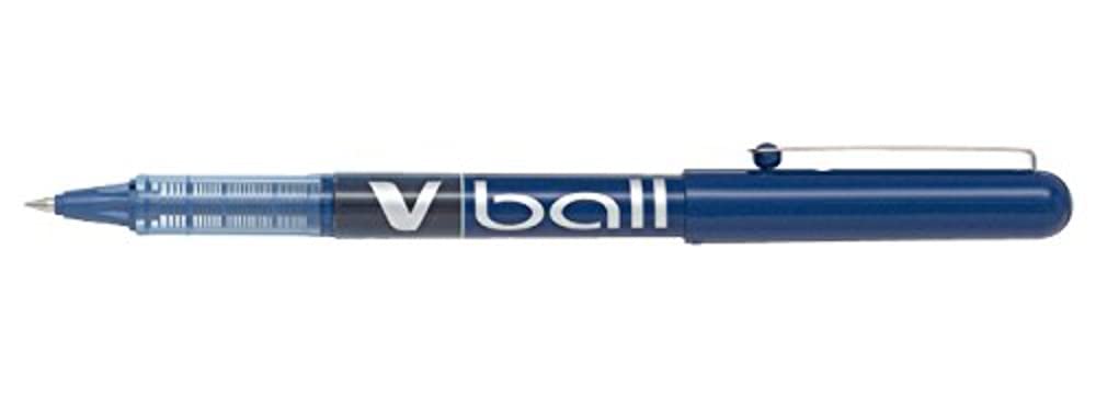 Pilot Vball 5 Liquid Ink Rollerball 0.5 Mm Tip (Box Of 12) - Blue