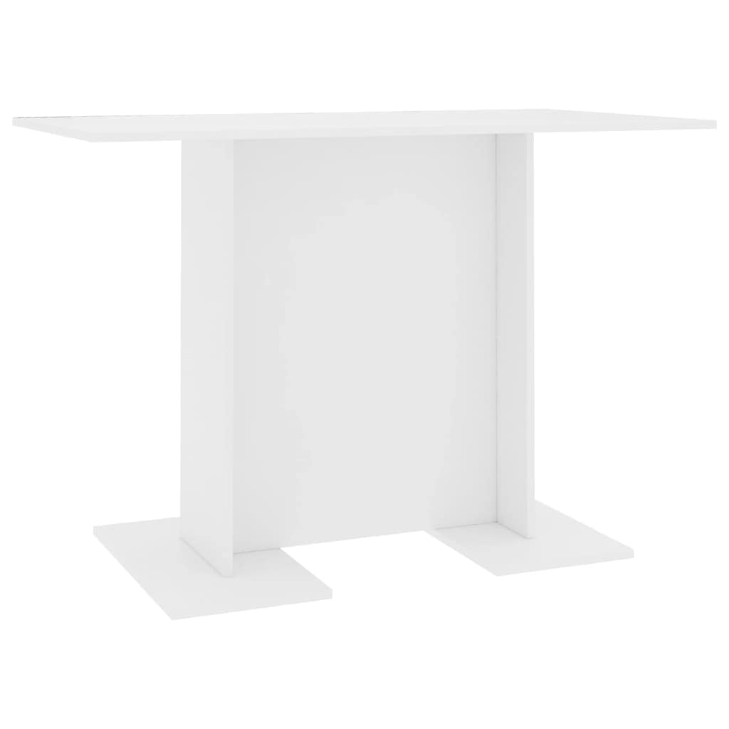 vidaXL Rectangular Dining Table Made of Engineered Wood- Modern and Minimalist Design, Durable and Stable, Easy to Clean, White and Sonoma Oak Color, Dimensions: 43.3&quot;x23.6&quot;x29.5&quot;