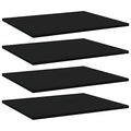 Bookshelf Boards -SKM Bookshelf Boards 4 pcs Black 23.6"x19.7"x0.6" Chipboard