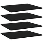 Bookshelf Boards -SKM Bookshelf Boards 4 pcs Black 23.6"x19.7"x0.6" Chipboard