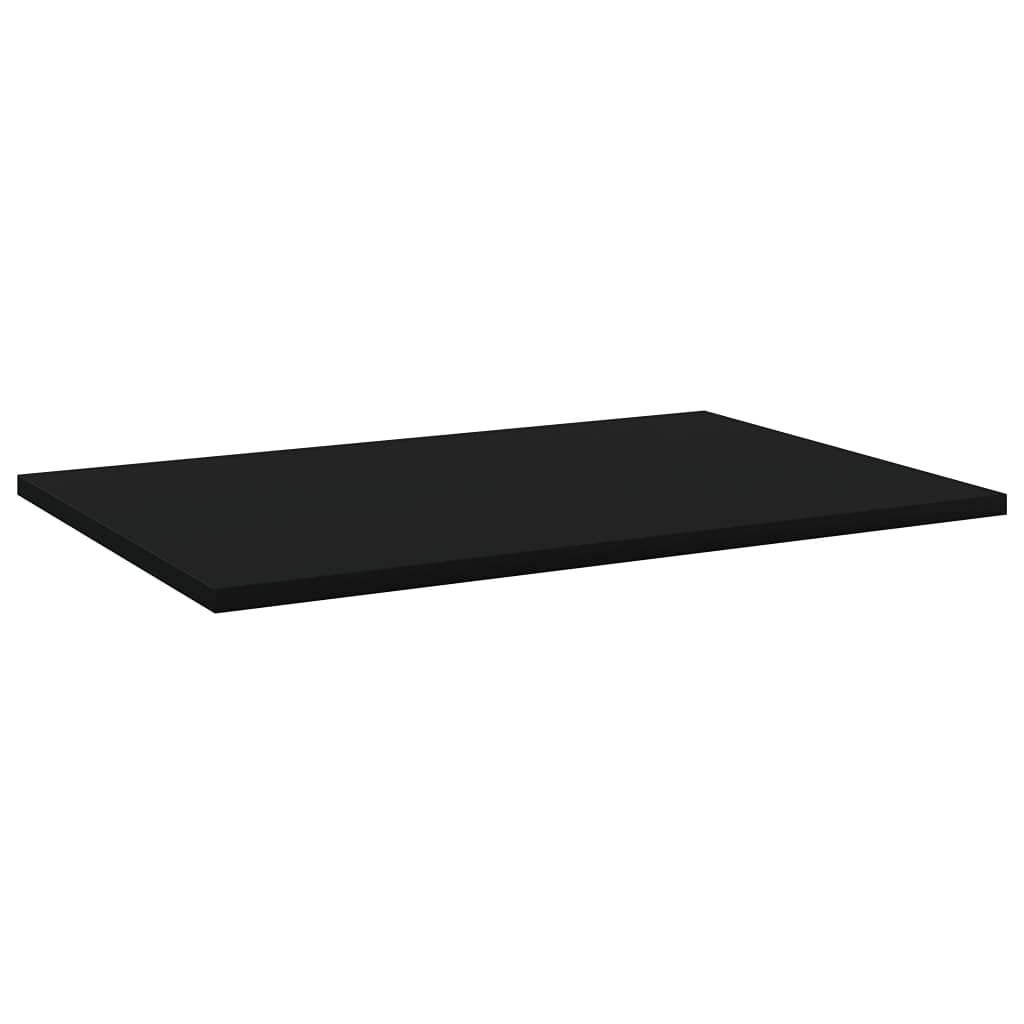 vidaXL - 8 Pcs Black Bookshelf Boards, Versatile Storage Option for Home or Office, Durable Engineered Wood, Easy to Clean, Modern Style