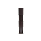 Baxton Studio Riva Modern and Contemporary Dark Brown Finished Geometric Wood Bookshelf
